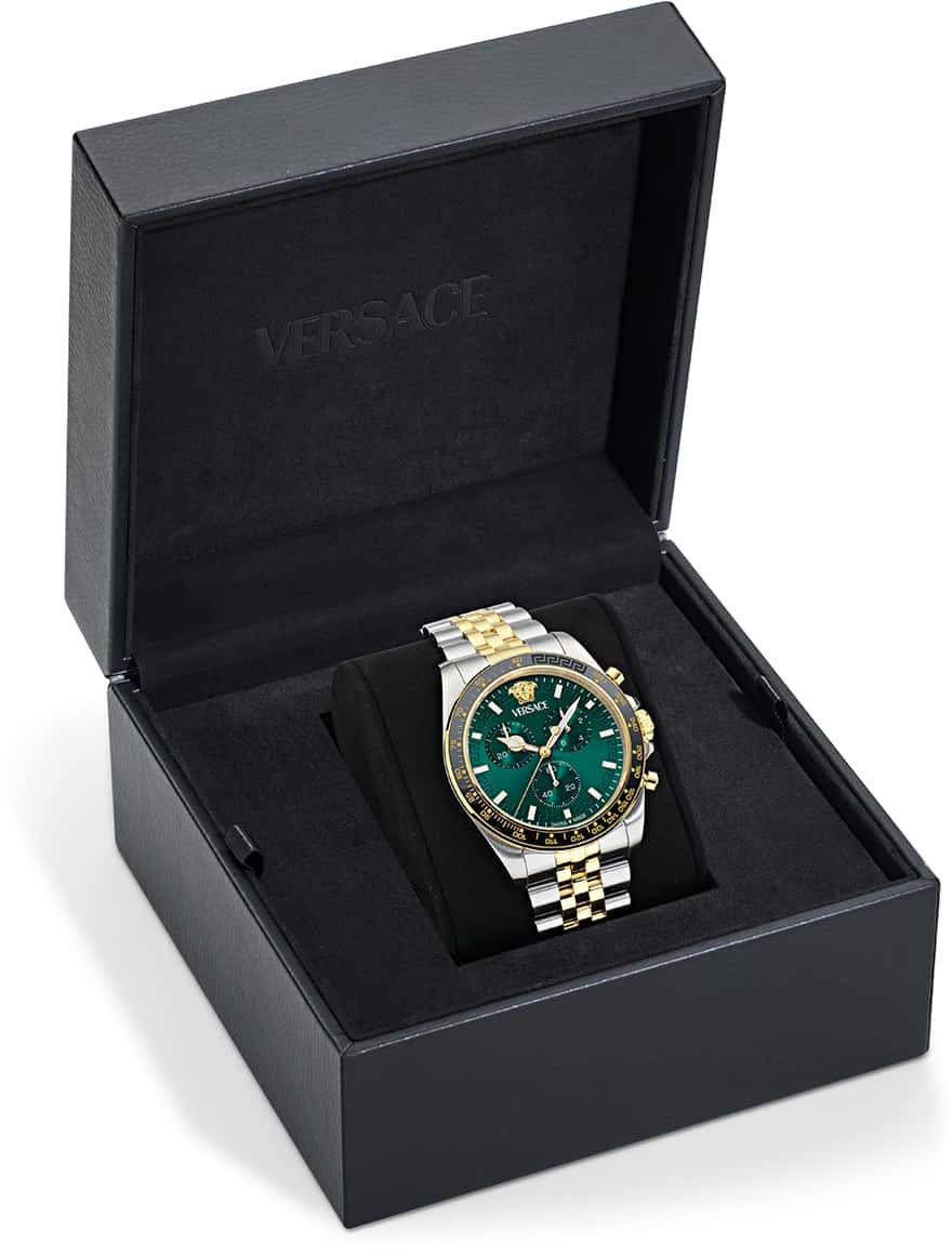 Versace Vrscve0h00425 Greca Chrono Wave Erkek Kol Saati