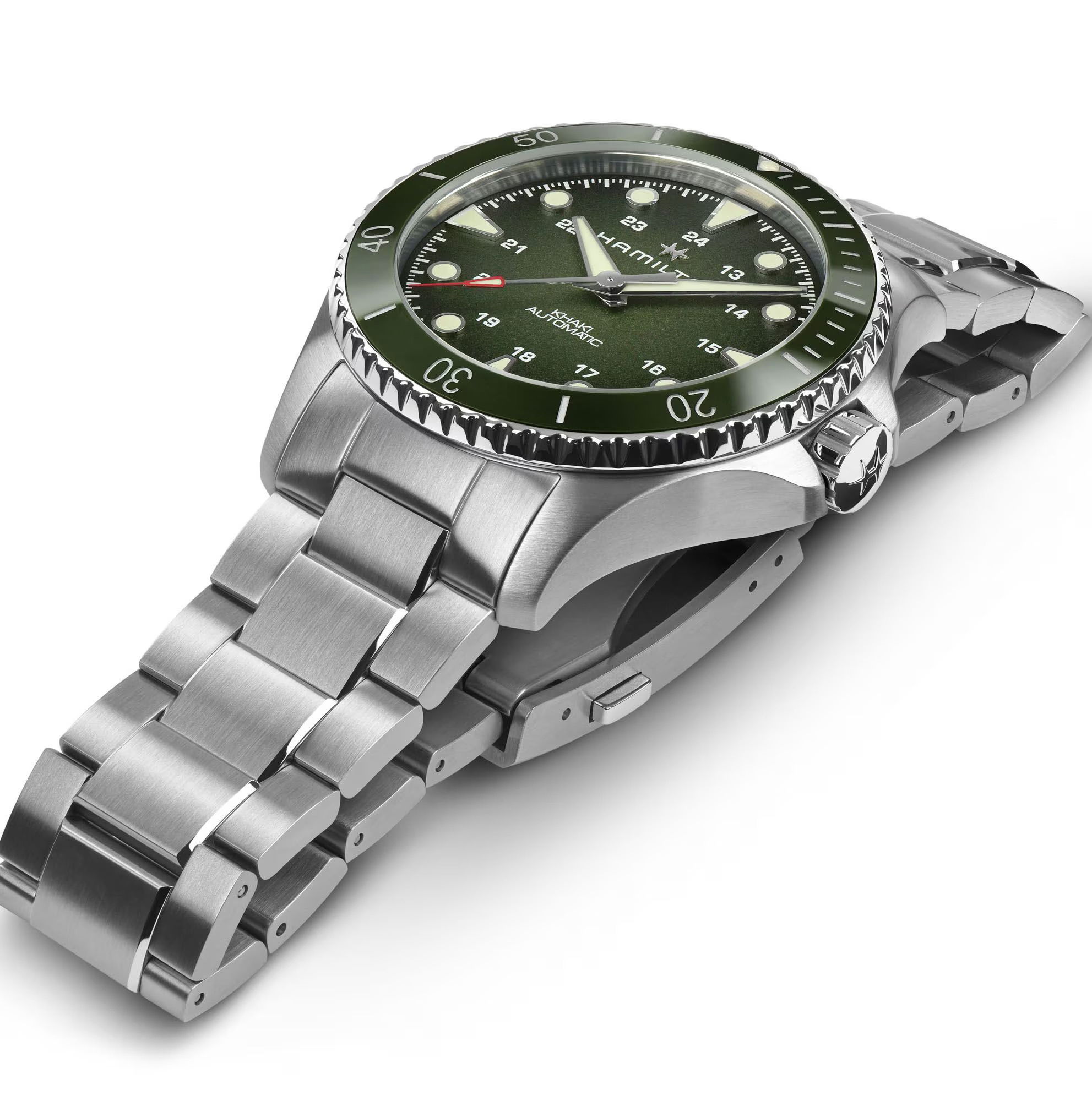 Hamilton H82525160 Khaki Navy Scuba Auto 42mm Erkek Kol Saati