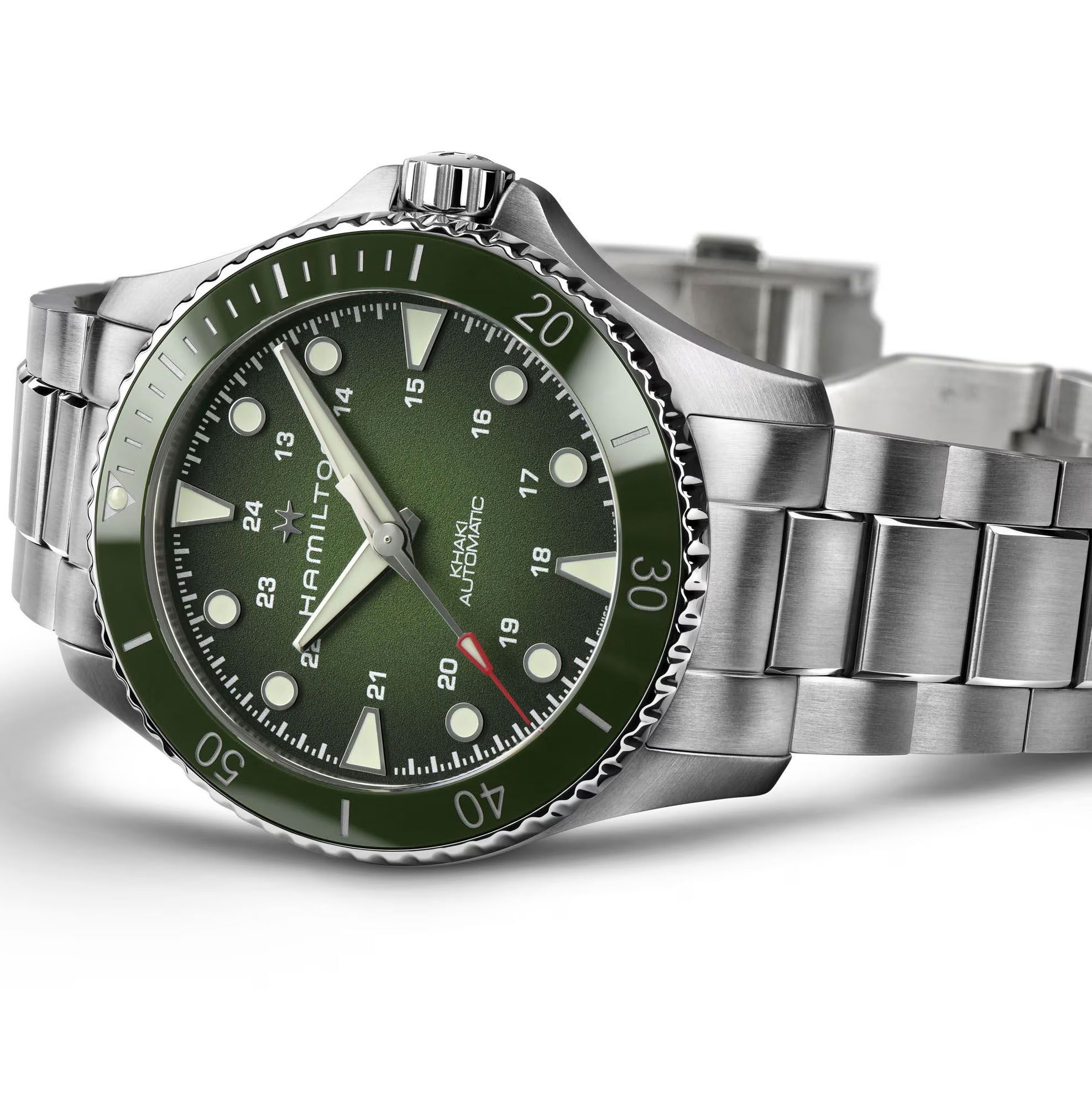 Hamilton H82525160 Khaki Navy Scuba Auto 42mm Erkek Kol Saati