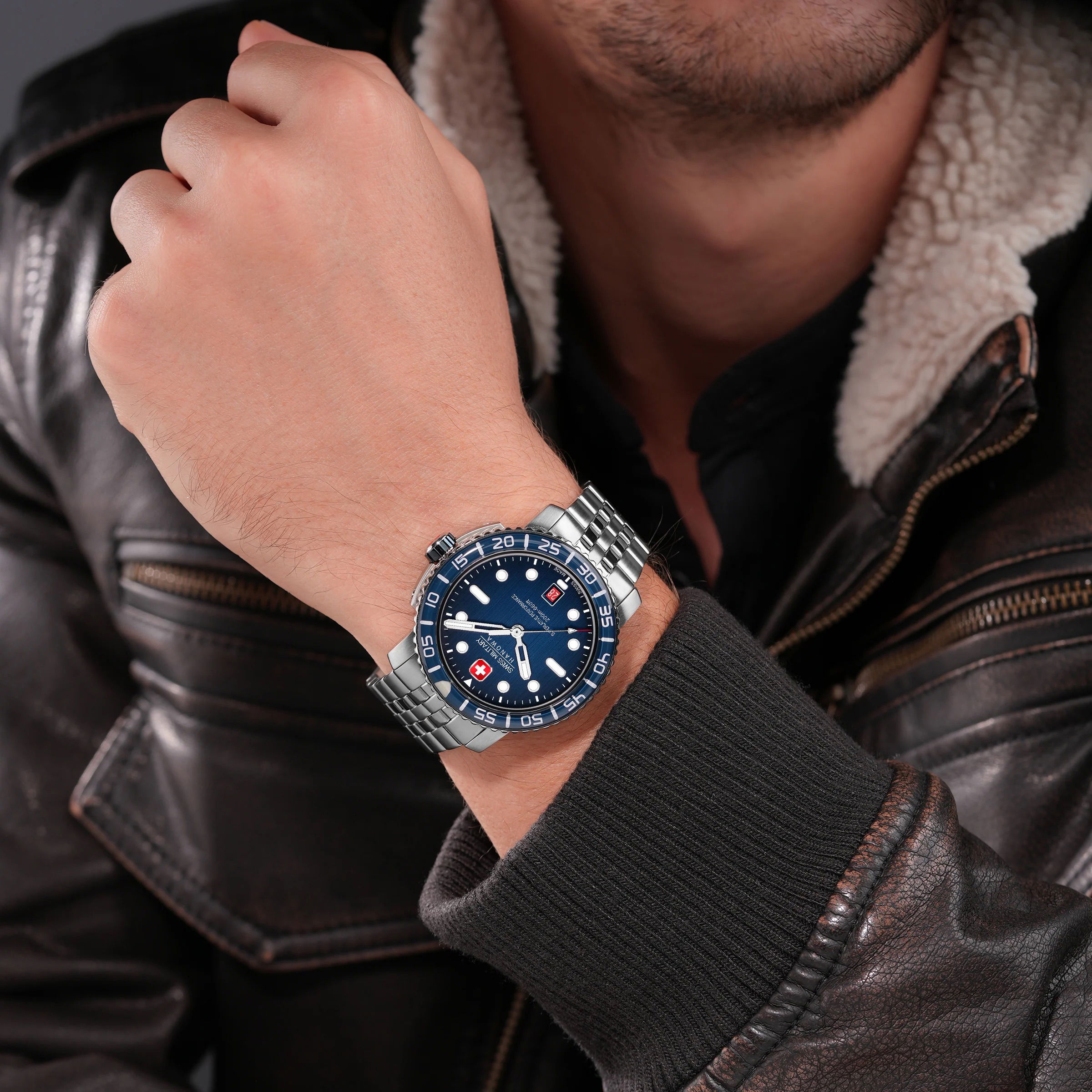 Swiss Military Smwgh0001703 Black Marlin Erkek Kol Saati