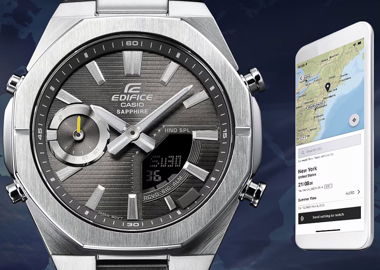 Casio Ecb-S10d-2Adf Edifice Akıllı Telefon Bağlantılı