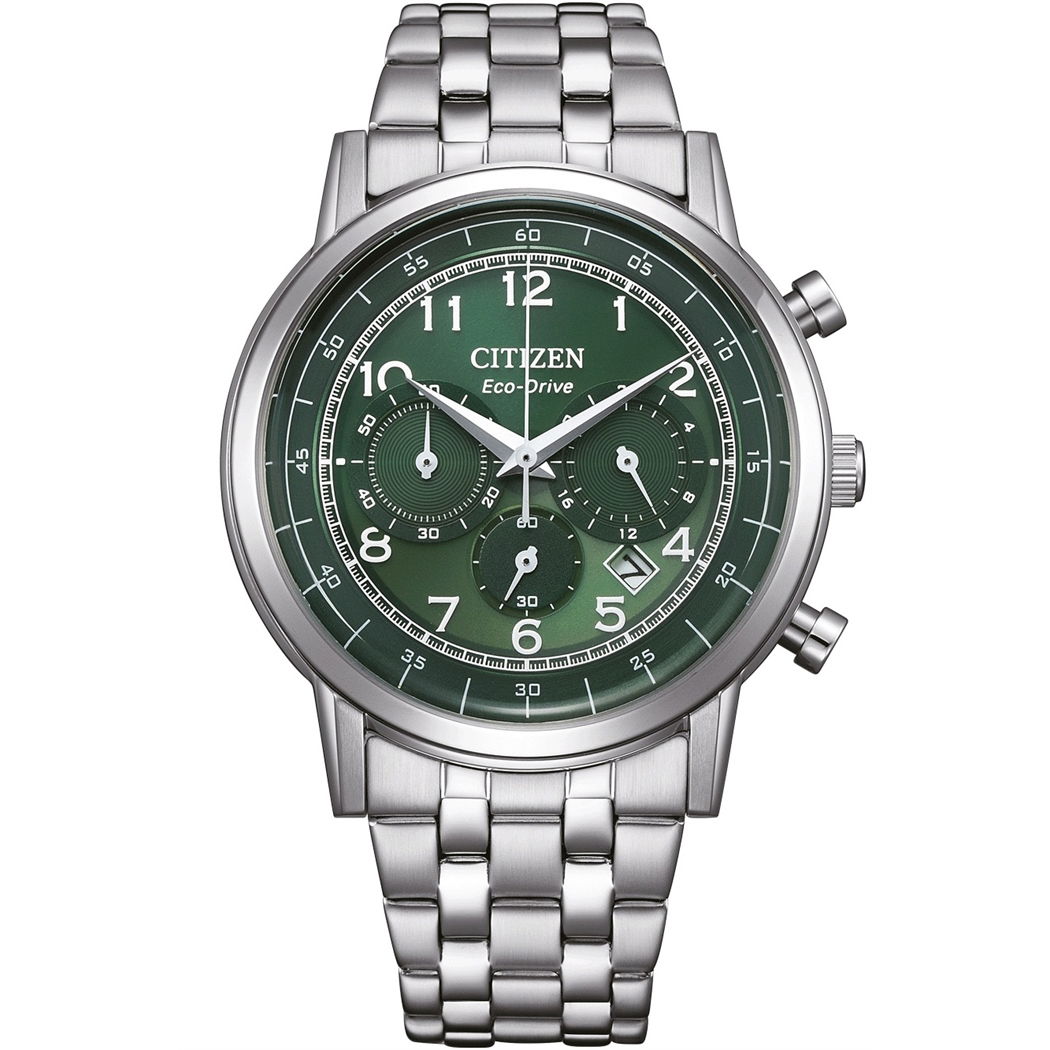 Citizen Ca4630-53X Eco-Drive Chronograph Forest Green Erkek Kol Saati