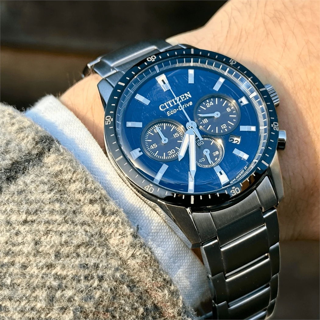 Citizen Eco-Drive Chronograph Deep Blue Ca4624-56L Erkek Kol Saati