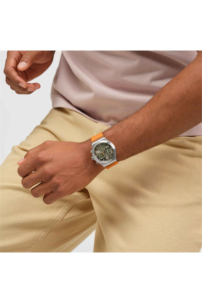 Swatch Yvs101 Irony Vacation Time Erkek Paslanmaz Çelik 43mm Saat