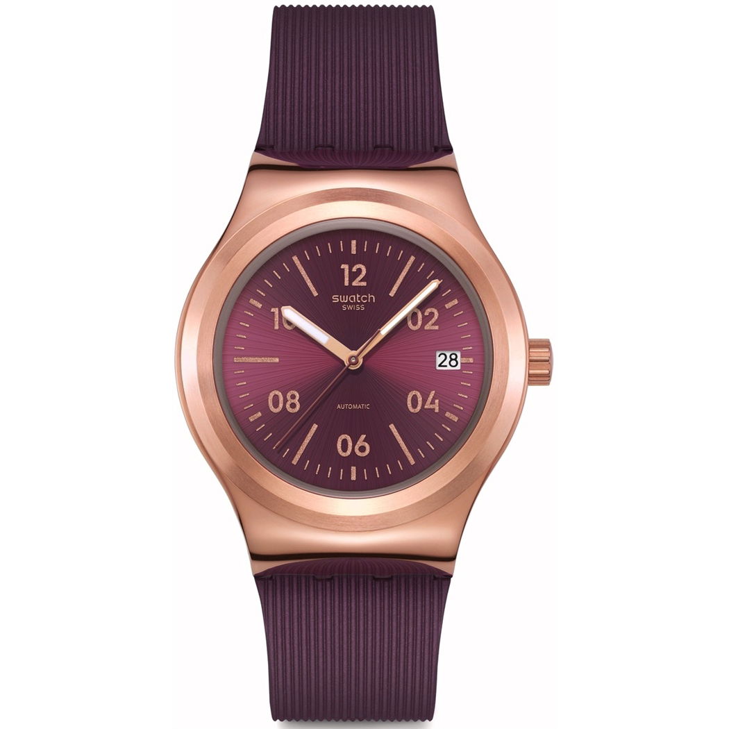 Swatch Sistem51 Irony Burgundy YIG401 Story Kadın 42mm Saat