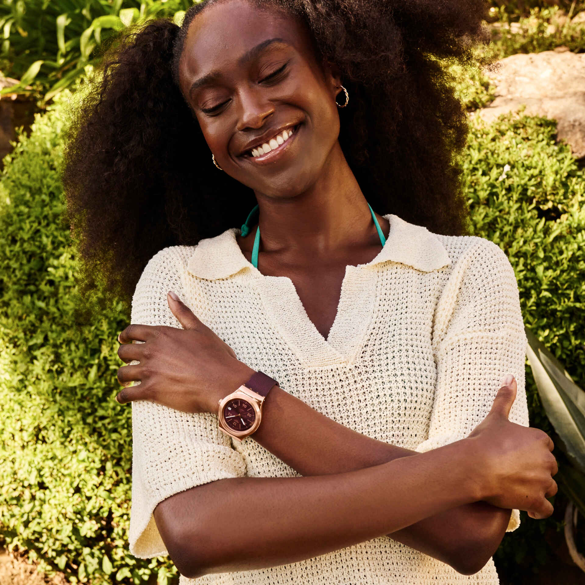 Swatch Sistem51 Irony Burgundy YIG401 Story Kadın 42mm Saat