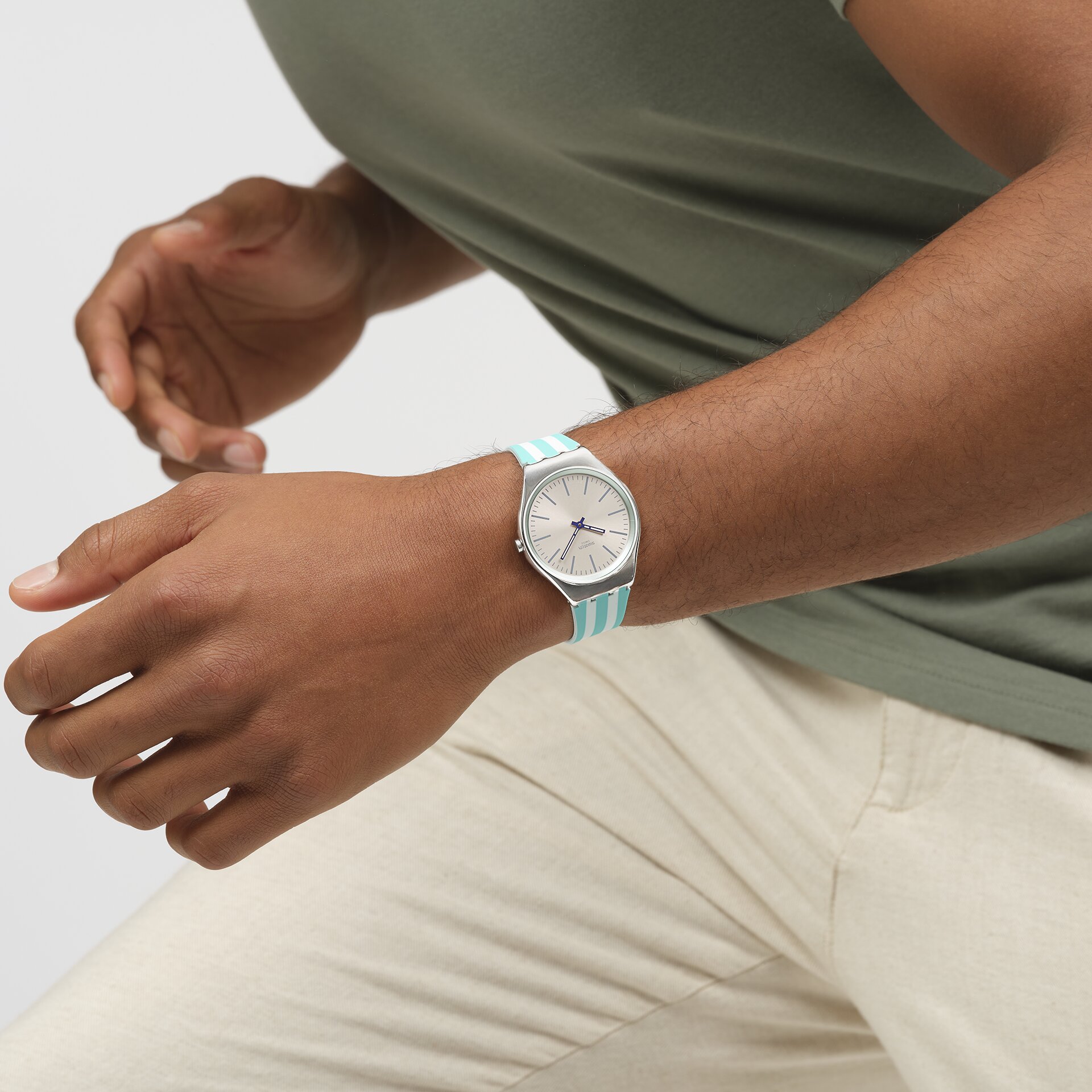 Swatch Skin Beach Hour SYXS160 Paslanmaz Çelik Kadın Quartz Saat