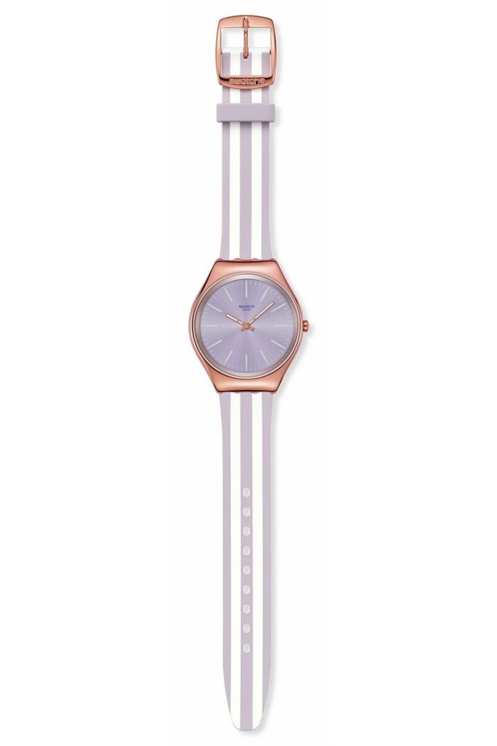 Swatch Skin Simply Beach Paslanmaz Çelik Kadın Silikon Kayış Saat Syxg130