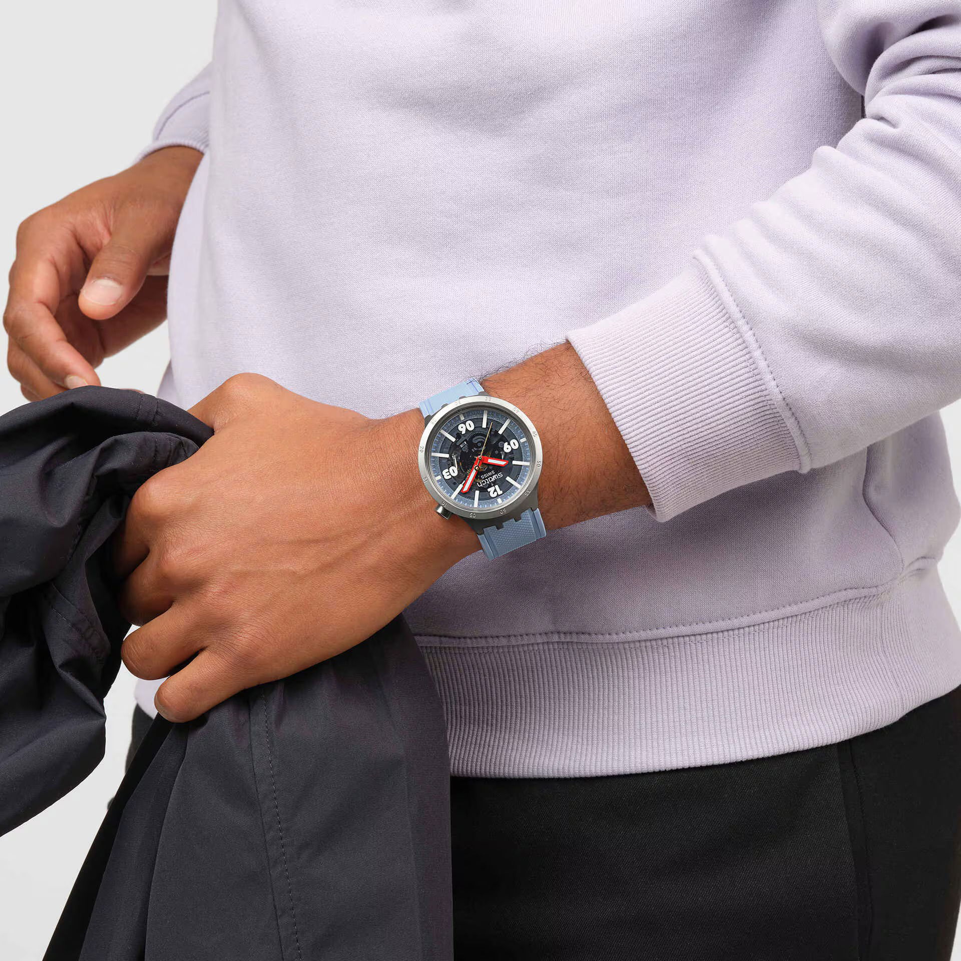 Swatch Big Bold Moment SB07S122 Erkek Quartz 47mm Saat