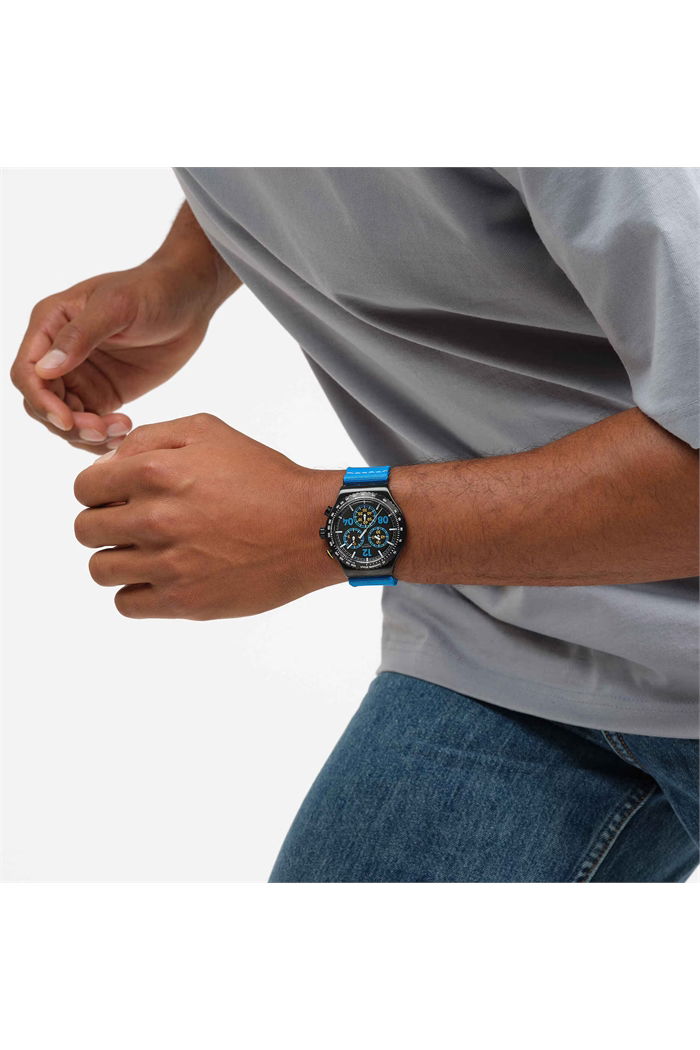 Swatch Yvb100 Irony Moments in Blue Unisex Quartz Saat