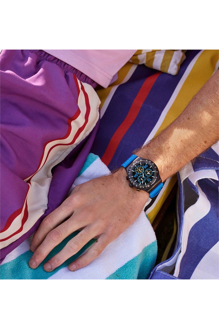 Swatch Yvb100 Irony Moments in Blue Unisex Quartz Saat