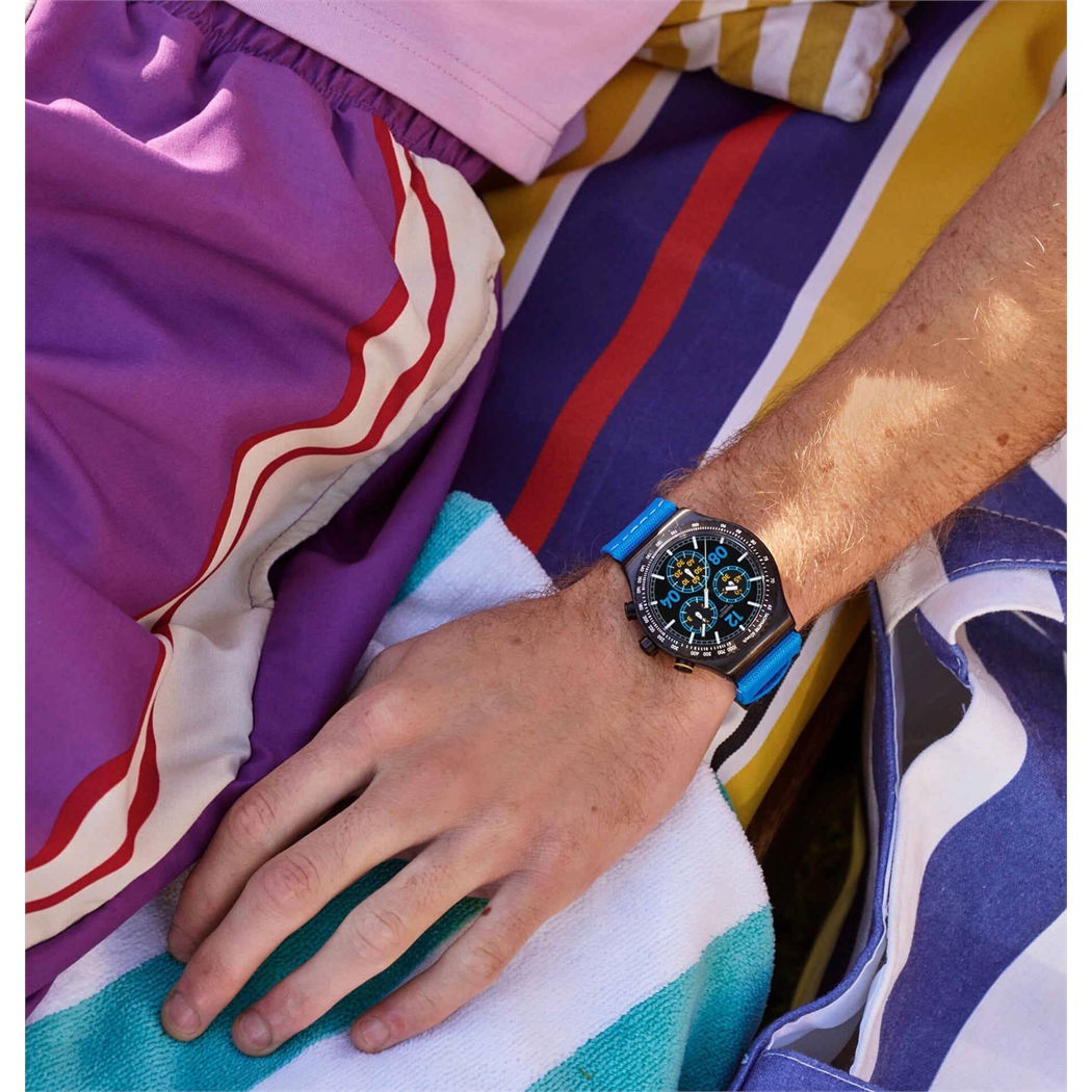 Swatch Yvb100 Irony Moments in Blue Unisex Quartz Saat