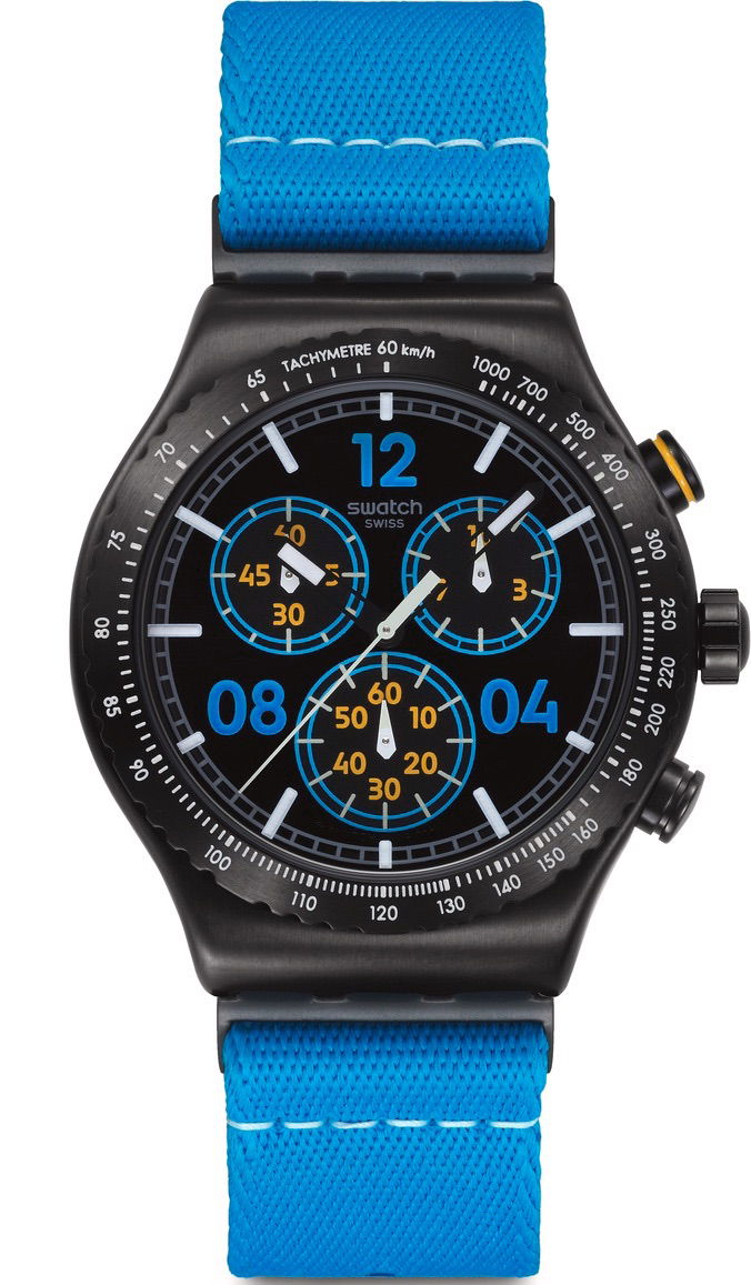 Swatch Irony Moments in Blue YVB100 Unisex Quartz Saat