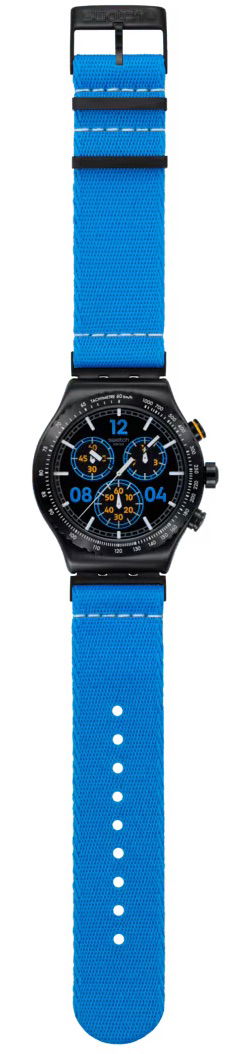 Swatch Irony Moments in Blue YVB100 Unisex Quartz Saat