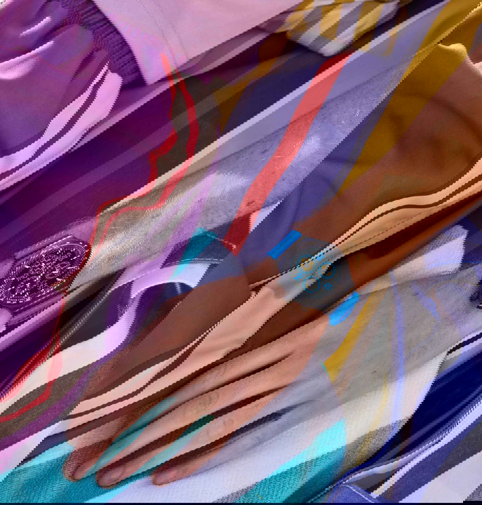 Swatch Irony Moments in Blue YVB100 Unisex Quartz Saat