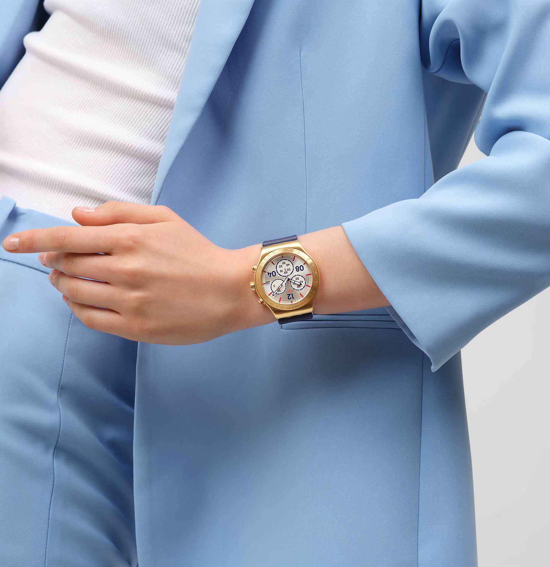 Swatch Irony Captain's Dream YVG419 Erkek Quartz 43 mm Saat