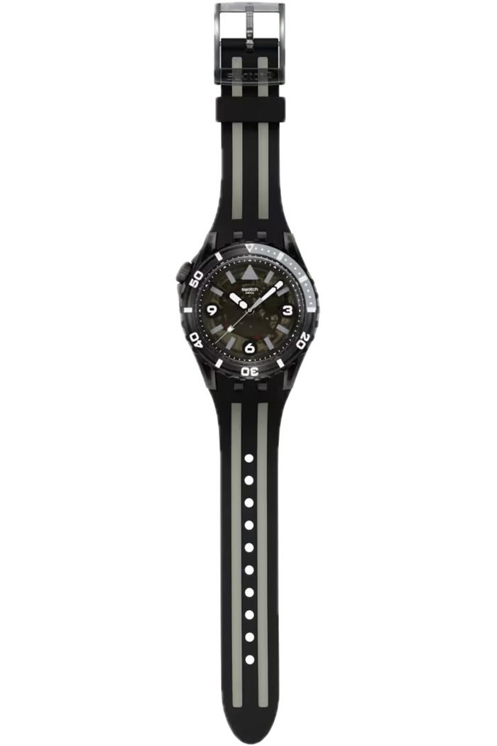 Swatch Sscu09b100 Black Sea Nettle Unisex Polimer Saat