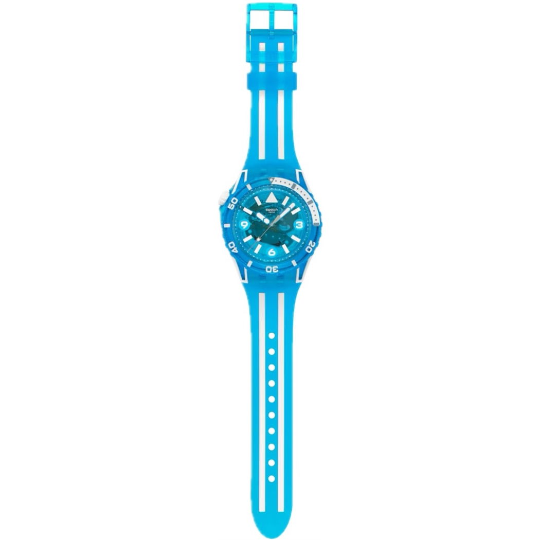 Swatch Sscu09s100 Blue Fire Unisex Polimer Saat