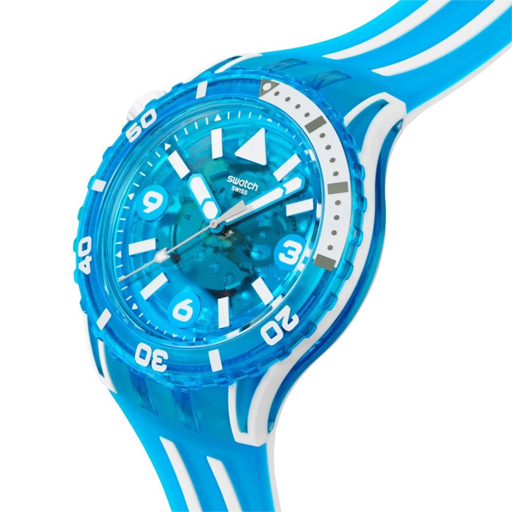 Swatch Sscu09s100 Blue Fire Unisex Polimer Saat