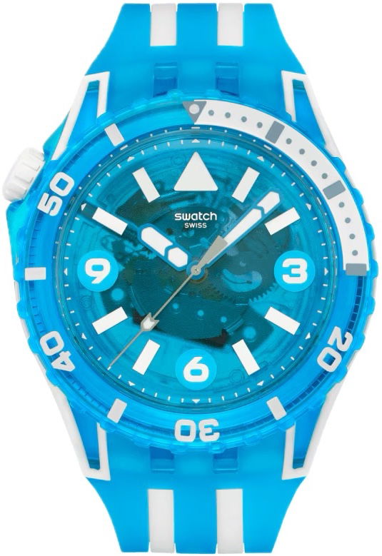 Swatch Blue Fire Unisex SSCU09S100 Quartz Saat