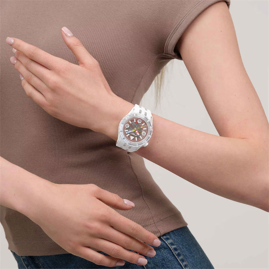 Swatch Sscu09k100 Aurelia Aurita Unisex Polimer Saat