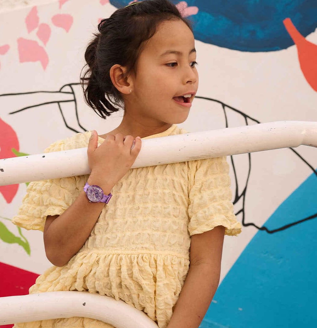 Flik Flak Fpnp167 Purple Prism Çocuk Kol Saati