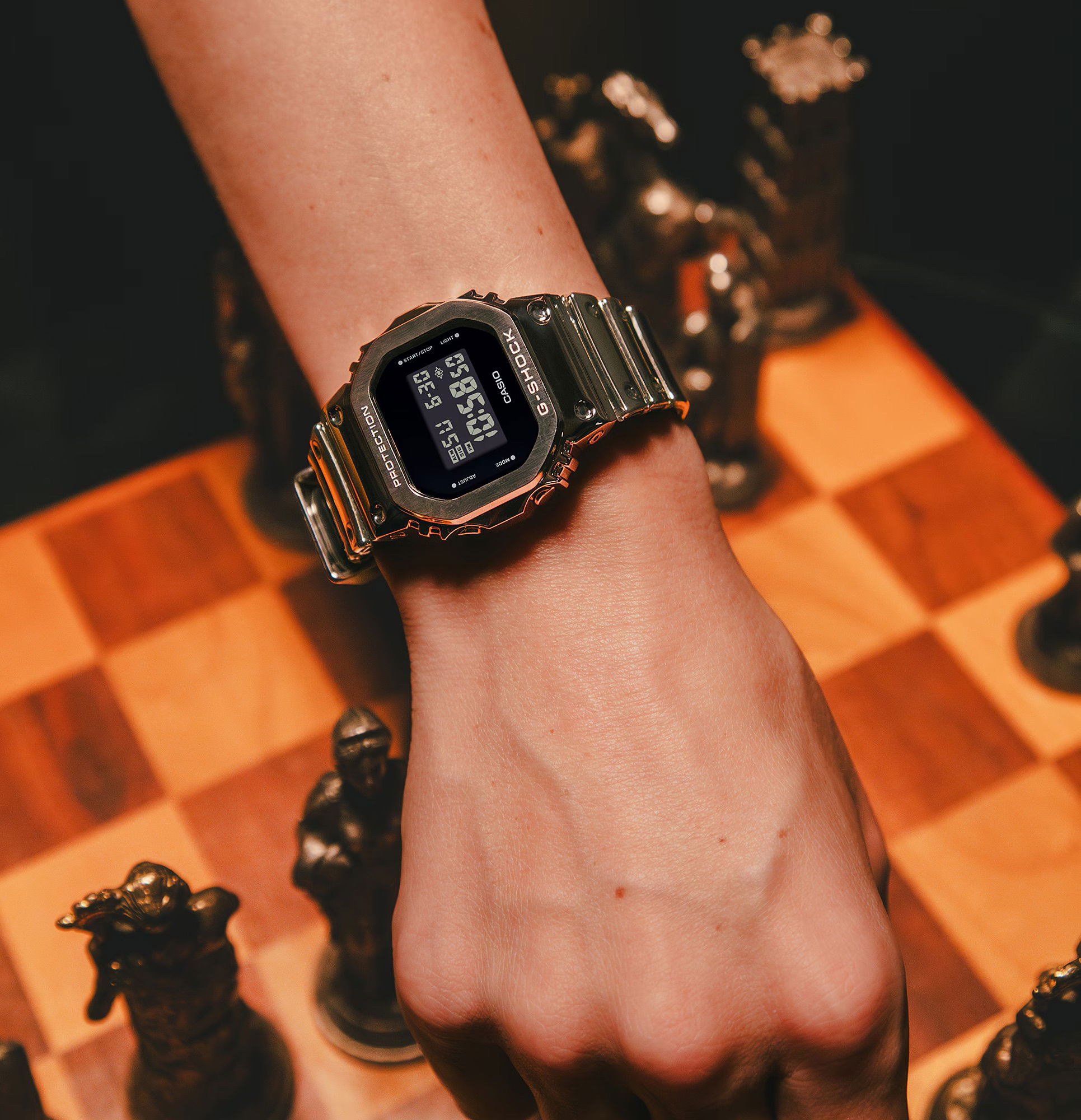 Casio Gm-5600Ym-8Dr G-Shock G-Steel Kol Saati