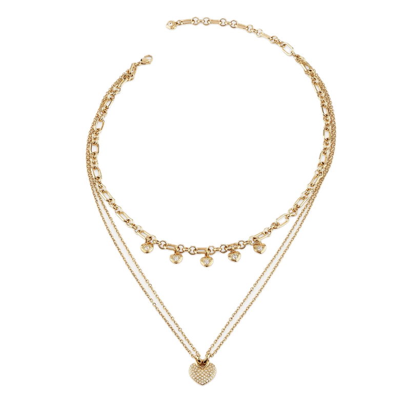 Guess Jgujubn05208jwygtu Kadın Kalpli Taşlı Kolye