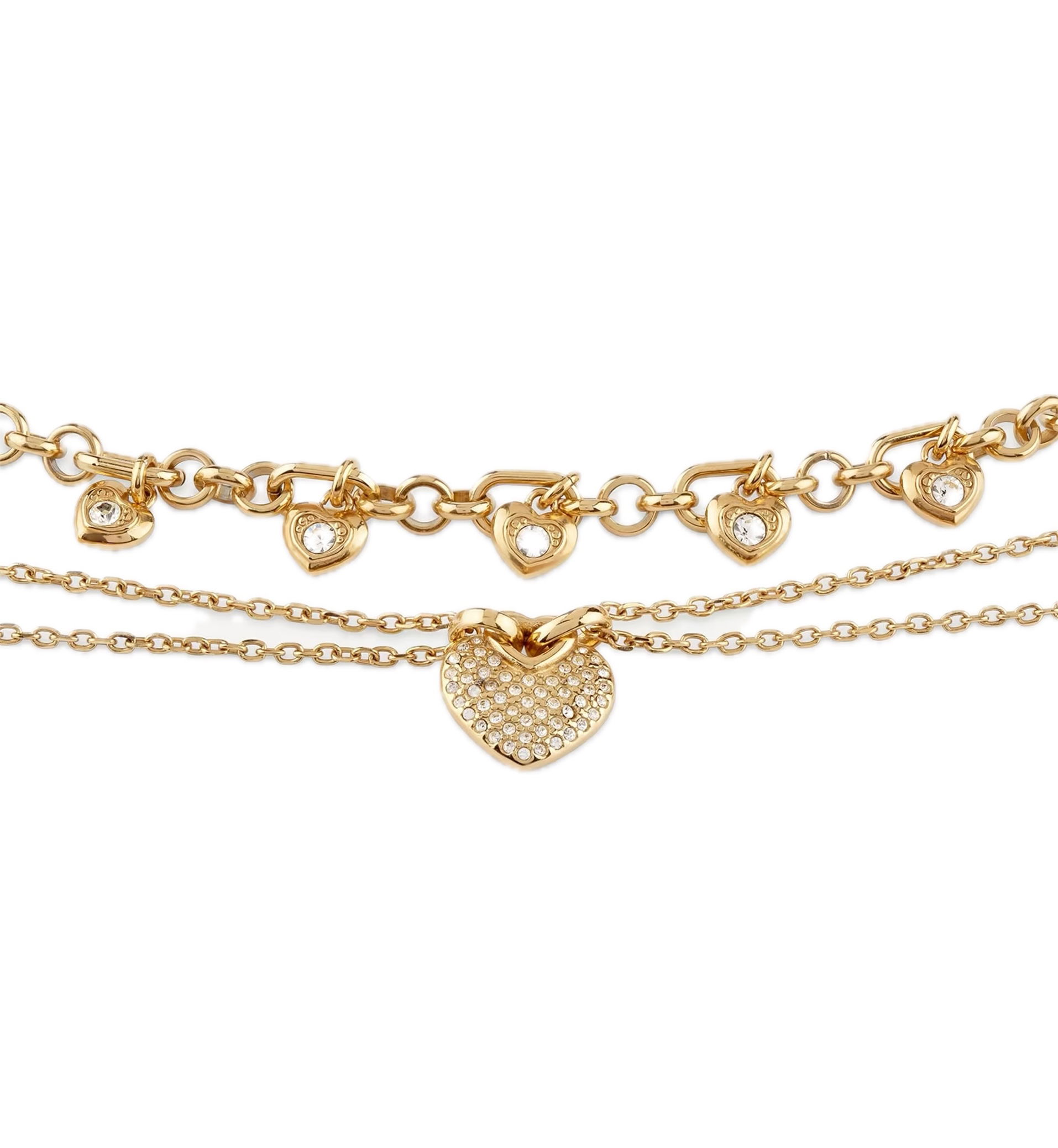 Guess Jgujubn05208jwygtu Kadın Kalpli Taşlı Kolye