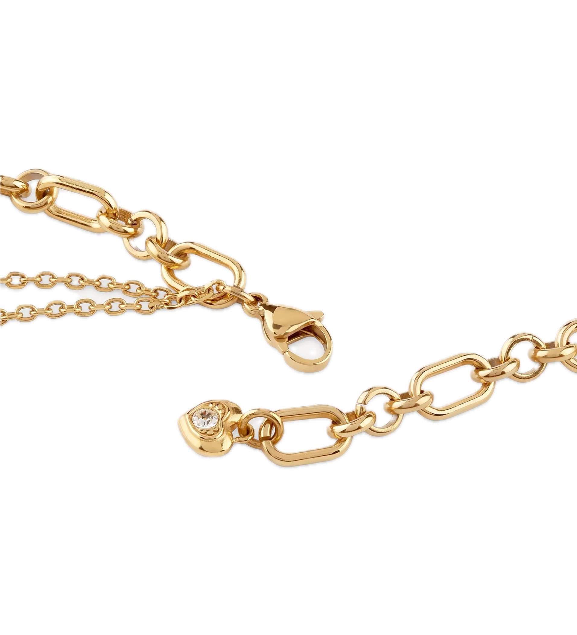 Guess Jgujubn05208jwygtu Kadın Kalpli Taşlı Kolye