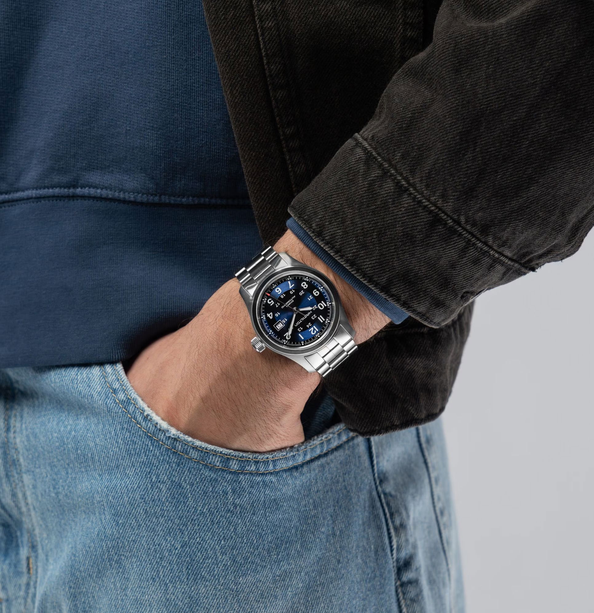 Hamilton Khaki Field Auto 42mm H70605140 Erkek Kol Saati