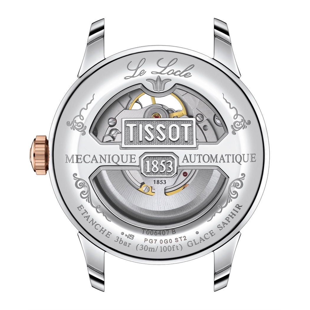 Tissot Le Locle Open Heart 39.3mm T0064072203302 - Otomatik Erkek Kol Saati (T006.407.22.033.02)