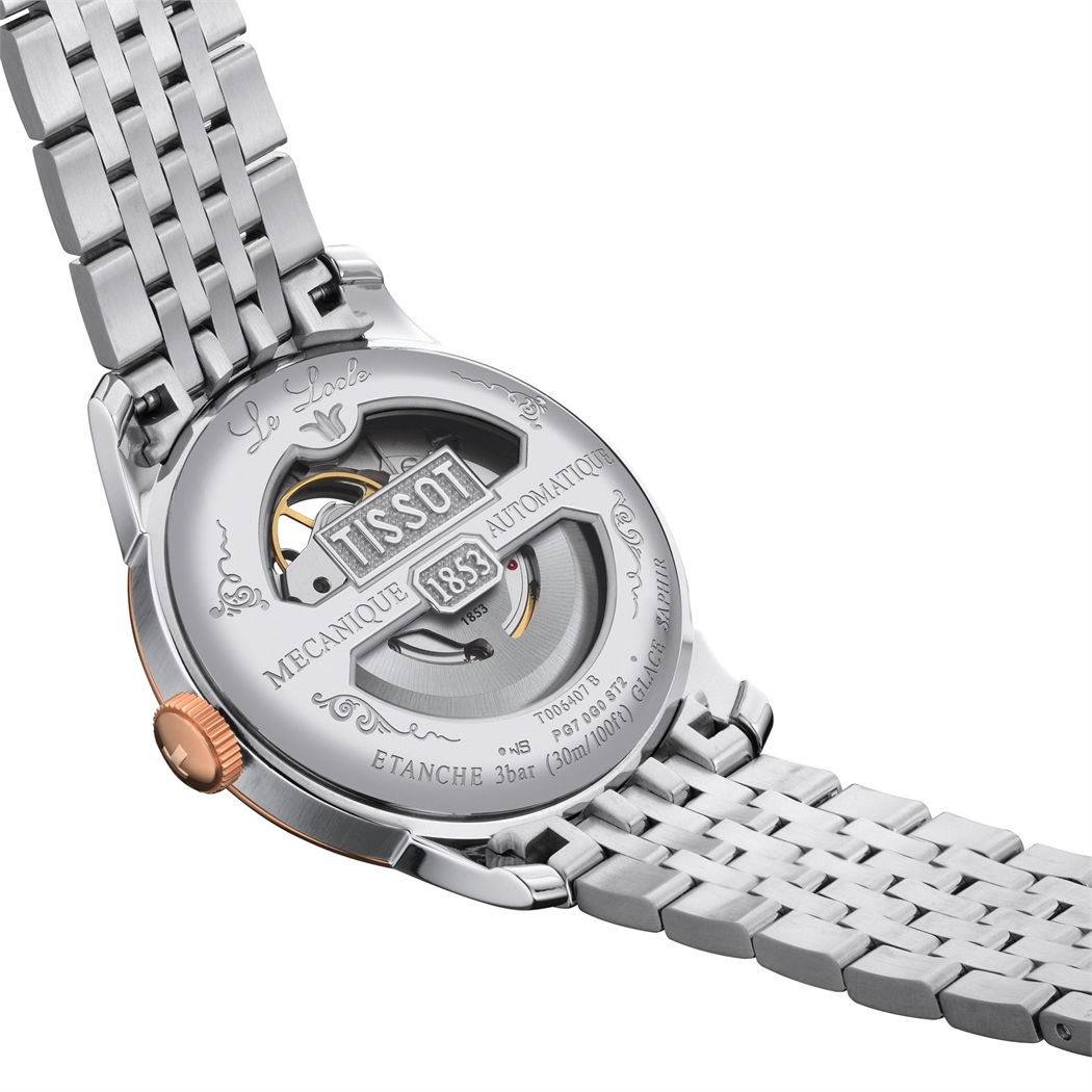 Tissot Le Locle Open Heart 39.3mm T0064072203302 - Otomatik Erkek Kol Saati (T006.407.22.033.02)