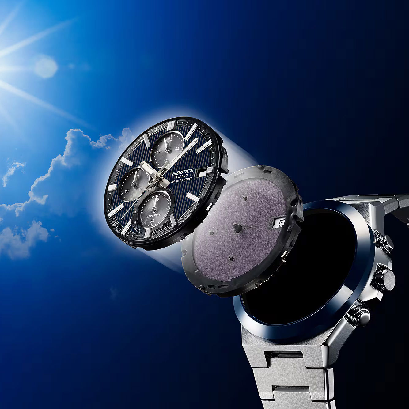 Casio Efs-S650dc-1Adf Güneş Enerjili Kronograf Erkek Kol Saati