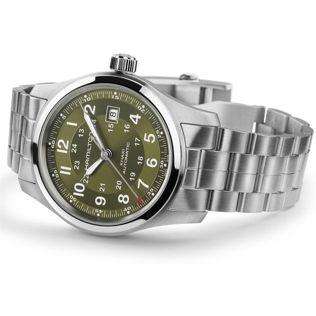 Hamilton H70605160 Khaki Field Auto 42mm Erkek Kol Saati