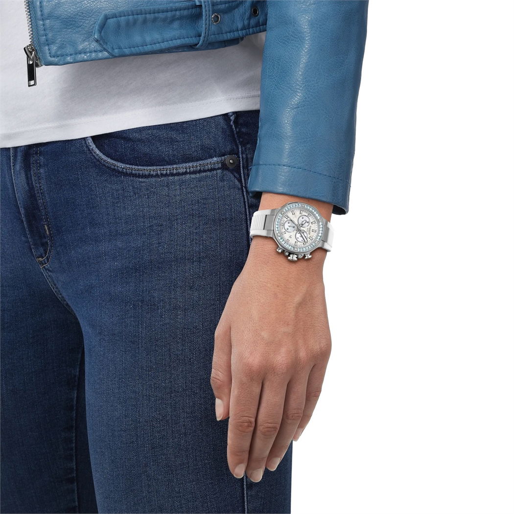 Tissot T-Race Quartz Kronograf 38mm T1418179711100 Kadın Kol Saati (T141.817.97.111.00)