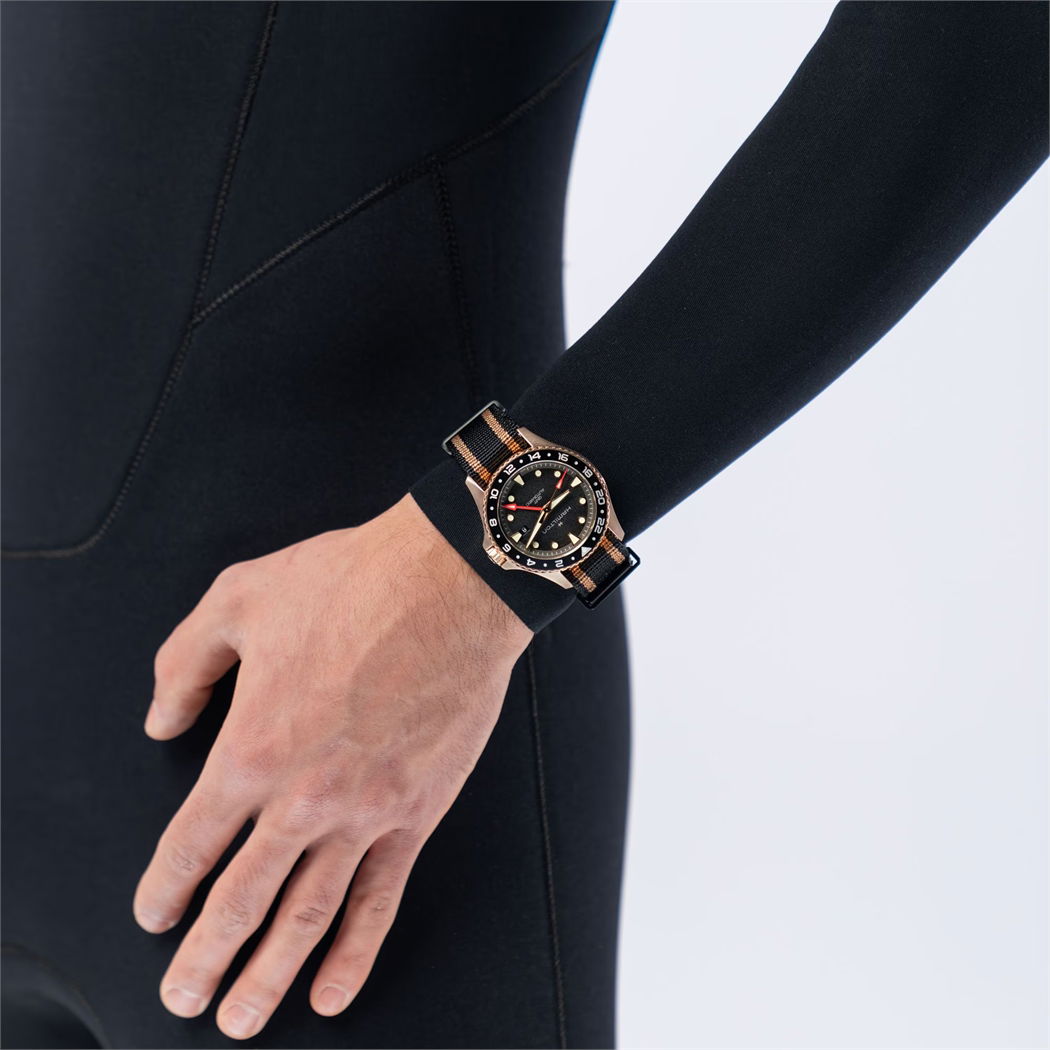 Hamilton H82565930 Khaki Navy Scuba Automatic GMT 43 mm Bronze Erkek Kol Saati
