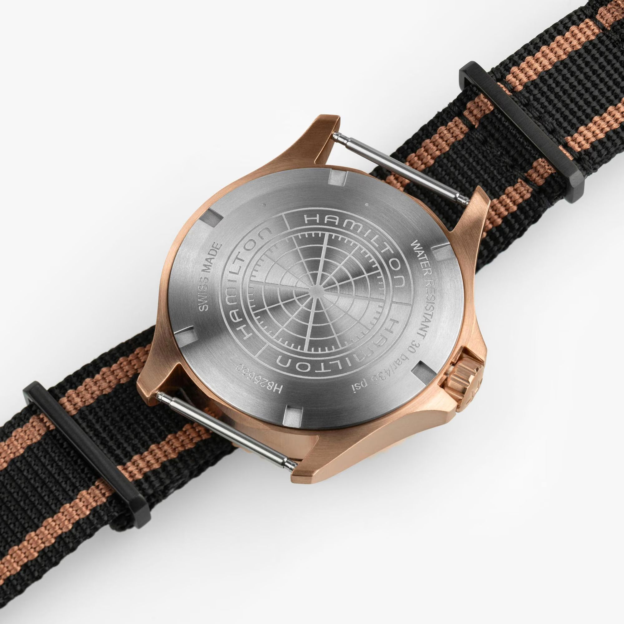 Hamilton H82565930 Khaki Navy Scuba Automatic GMT 43 mm Bronze Erkek Kol Saati