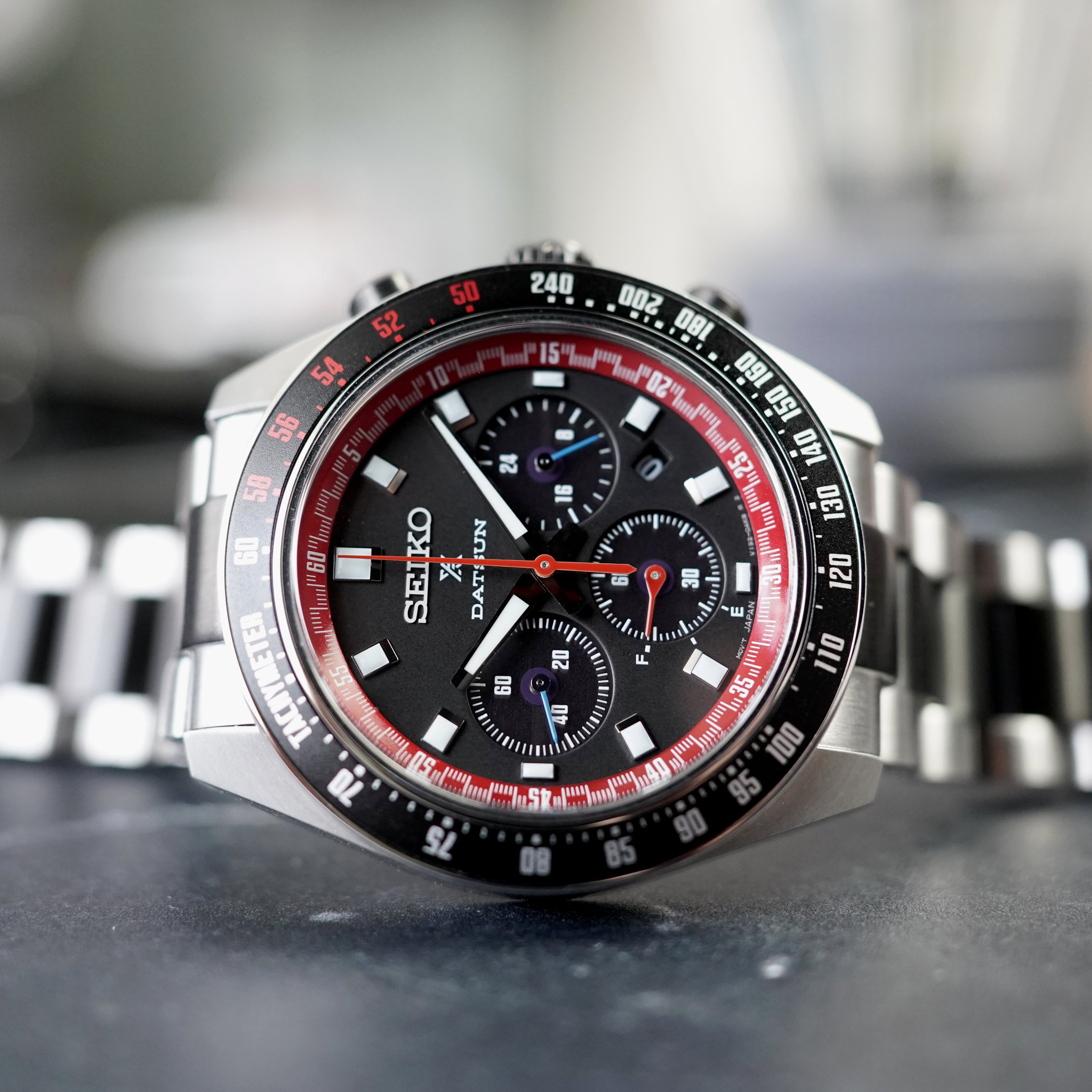 Seiko x DATSUN Fairlady Z - Prospex Speedtimer Solar SSC957P1 (SSC957P) Limitli Üretim Erkek Kol Saati