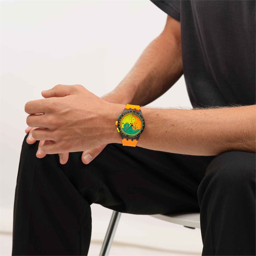 Swatch Susb422 Neon Signal FLAG Kol Saati