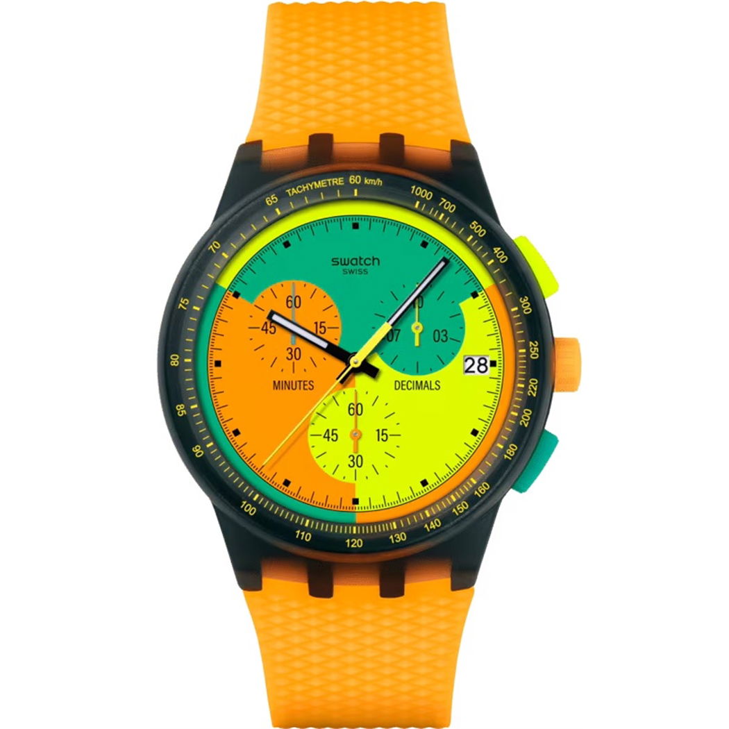 Swatch Susb422 Neon Signal FLAG Kol Saati