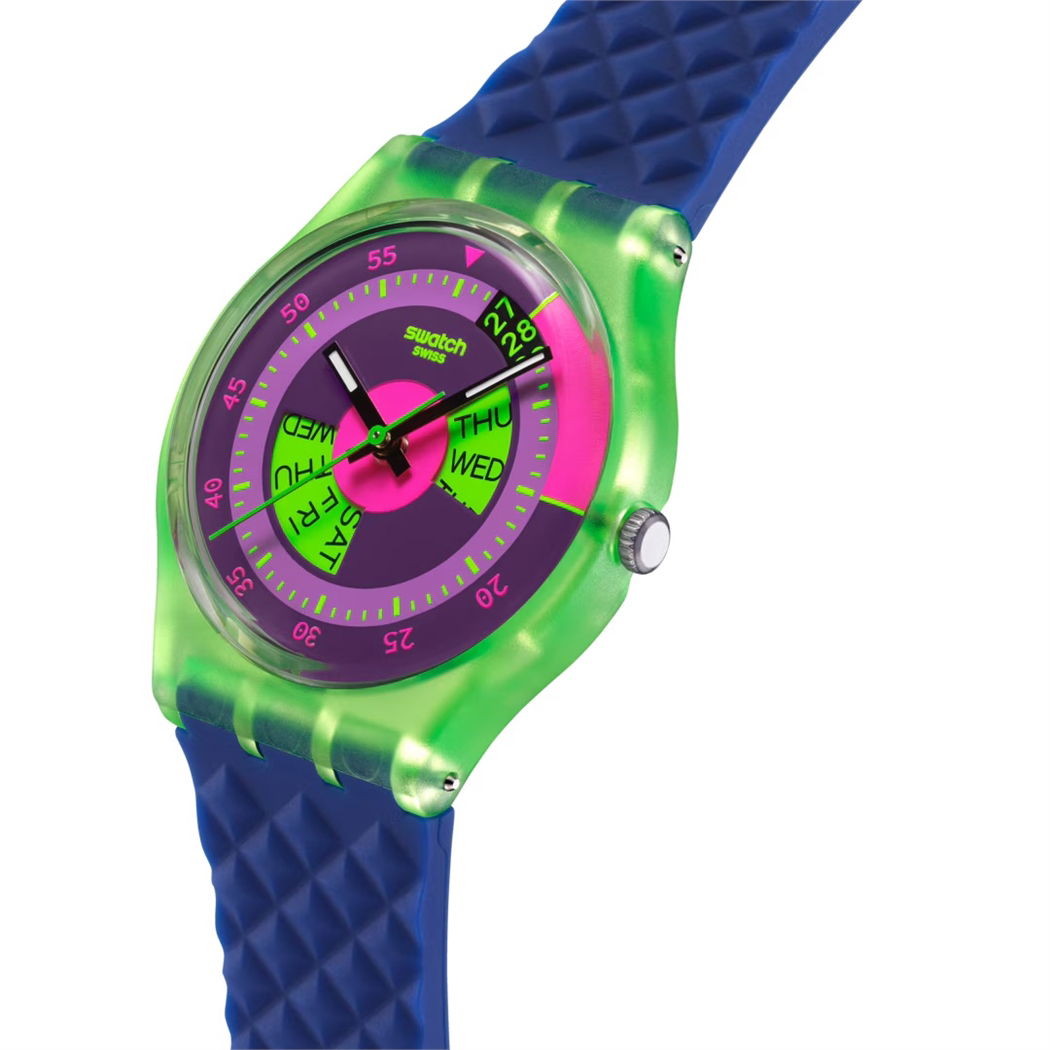 Swatch So28g704 Neon Skychart Kol Saati