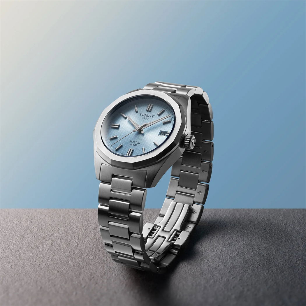 Tissot PRC 100 Solar 34 mm T1518221135100 - Kadın Kol Saati (T151.822.11.351.00)