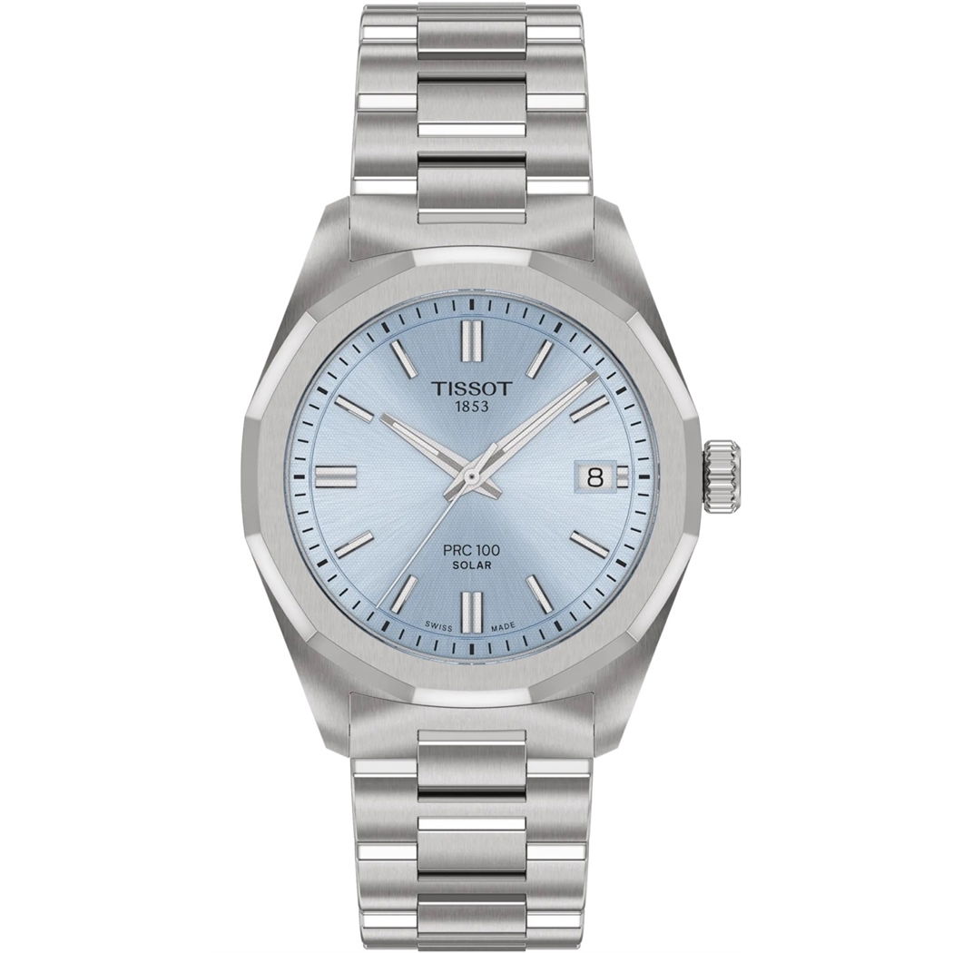 Tissot PRC 100 Solar 34 mm T1518221135100 - Kadın Kol Saati (T151.822.11.351.00)