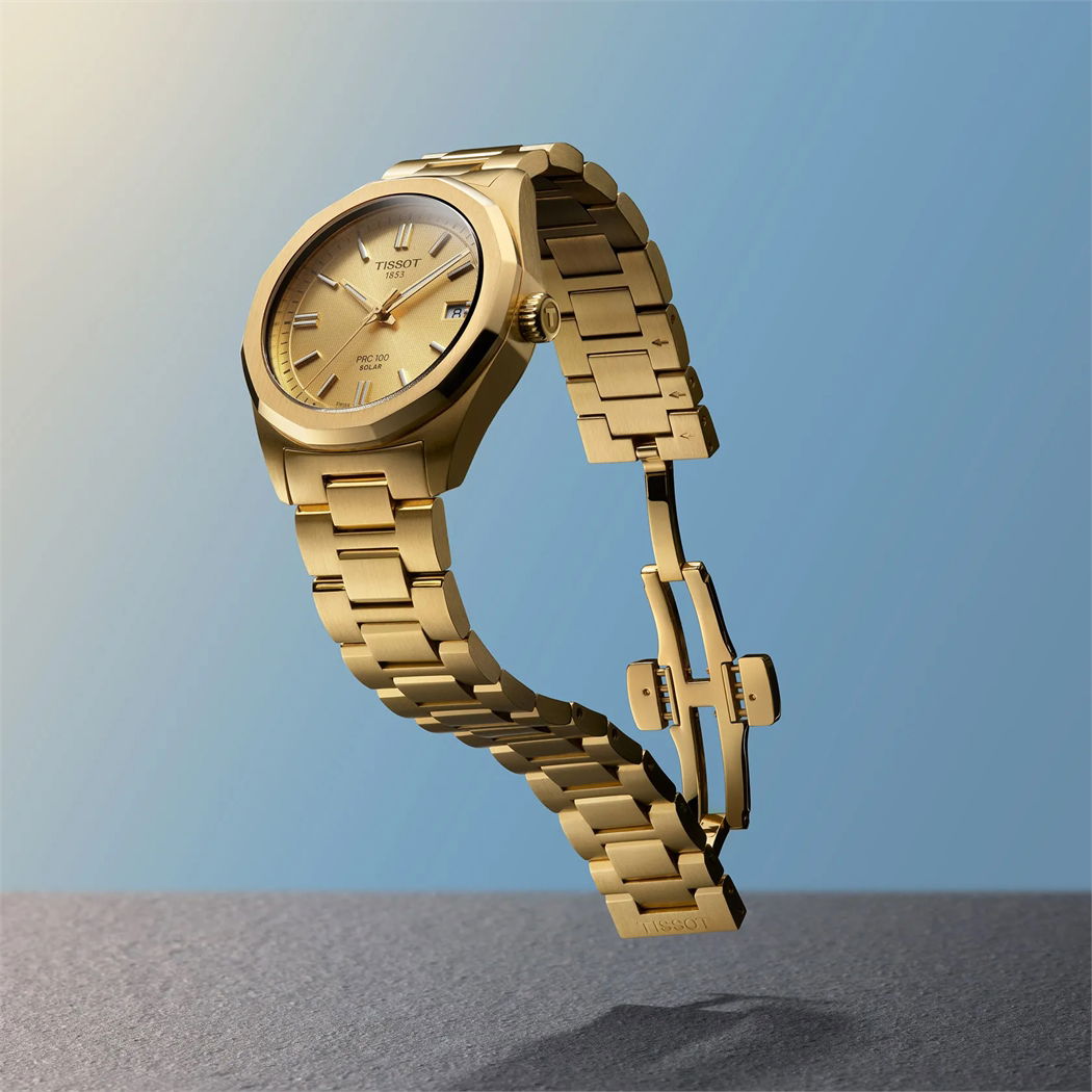 Tissot PRC 100 Solar 34 mm T1518223302100 - Kadın Kol Saati (T151.822.33.021.00)