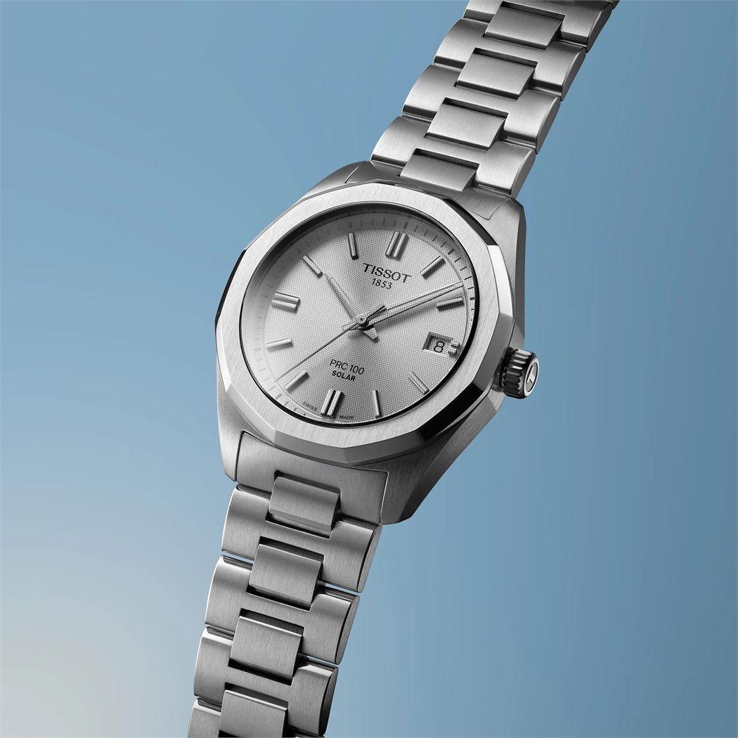 Tissot PRC 100 Solar 34 mm T1518221103100 - Kadın Kol Saati (T151.822.11.031.00)