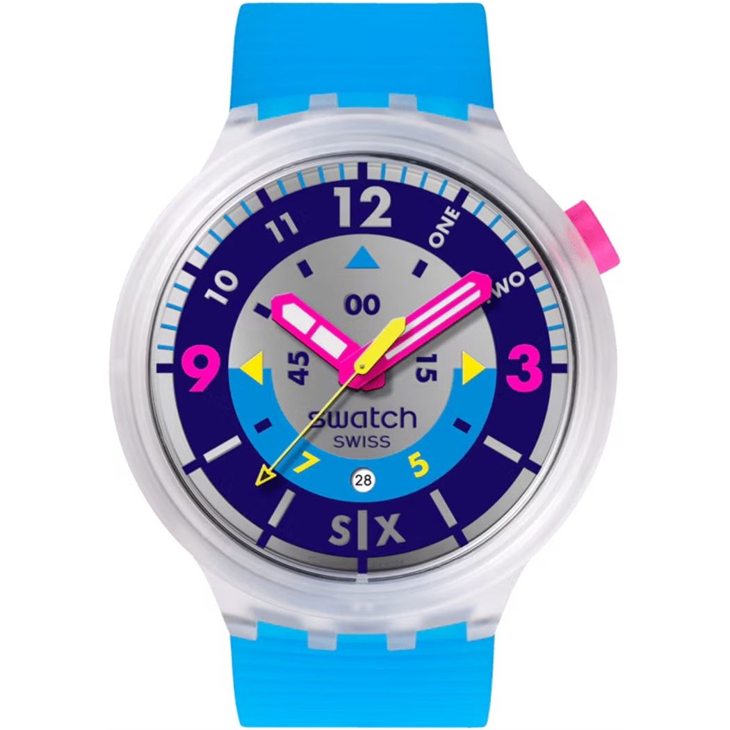 Swatch Sb01k400 Neon Hielo Erkek Kol Saati
