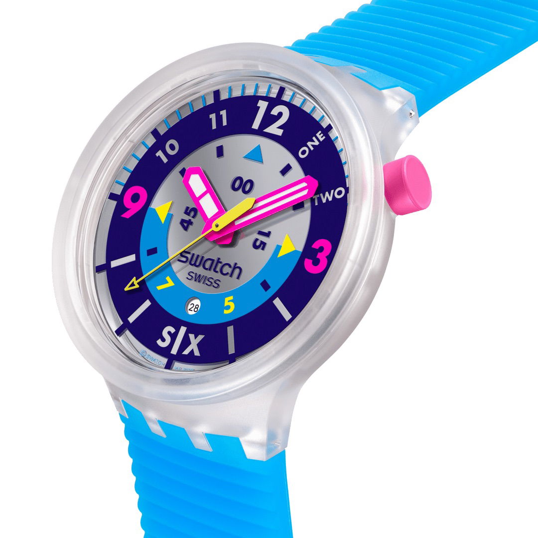 Swatch Sb01k400 Neon Hielo Erkek Kol Saati