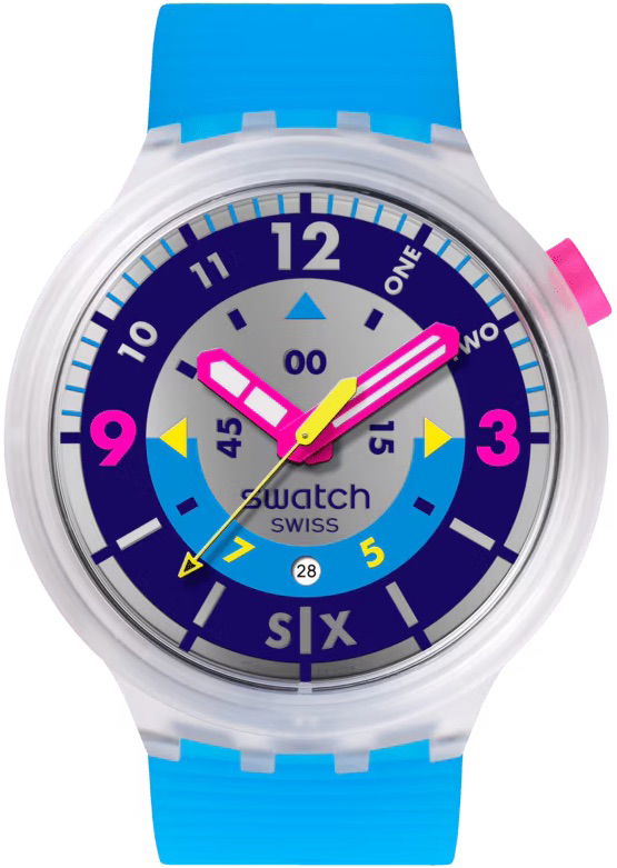 Swatch Sb01k400 Neon Hielo Erkek Kol Saati