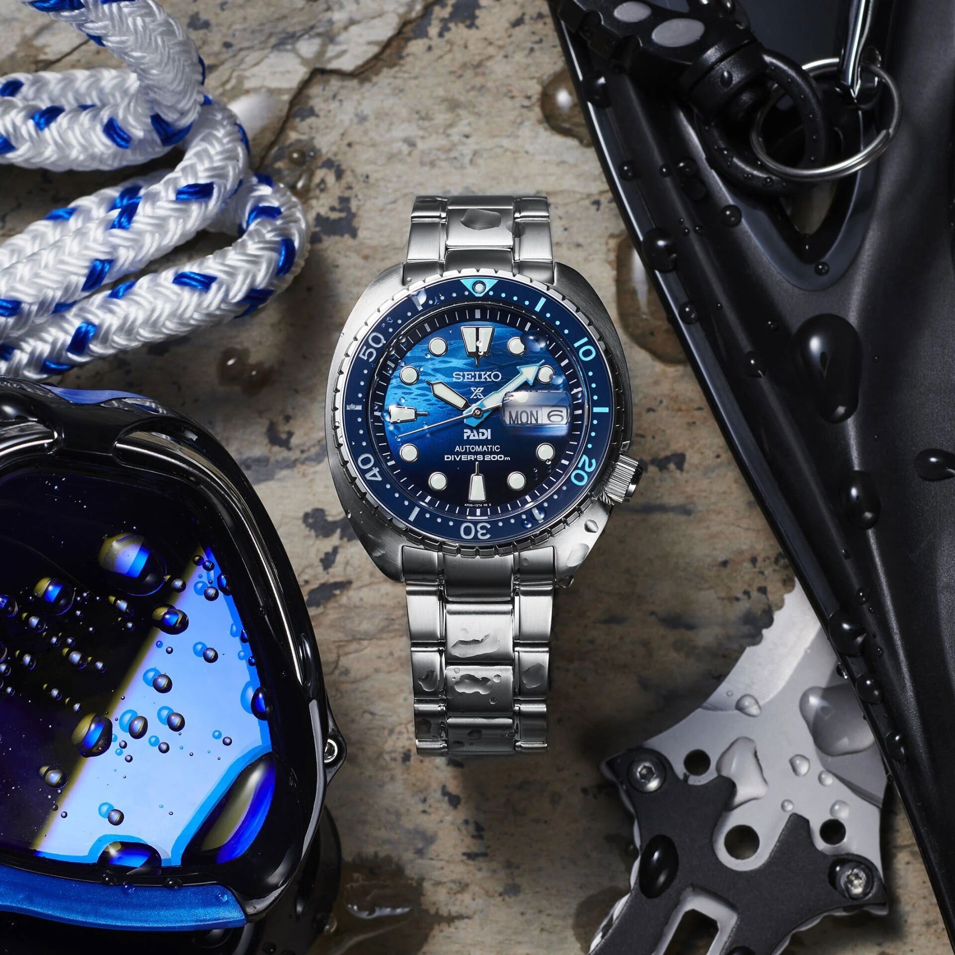 Seiko Prospex Srpk01k1 (Srpk01k) Great Blue Turtle PADI Special Edition Erkek Kol Saati